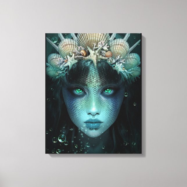 Impressão Em Tela Fantasy Mermaid (Frente)