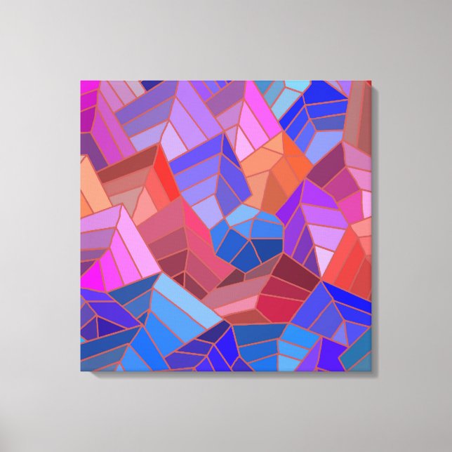 Impressão Em Tela Fantasy Mountains View from the Sky (Frente)