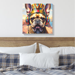 IMPRESSÃO EM TELA FARAÓ TUT-BULDOGUE FRANCÊS 3