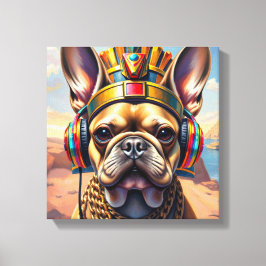 IMPRESSÃO EM TELA FARAÓ TUT-BULDOGUE FRANCÊS 3