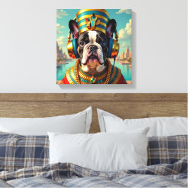 IMPRESSÃO EM TELA FARAÓ TUT-BULLDOG FRANCÊS