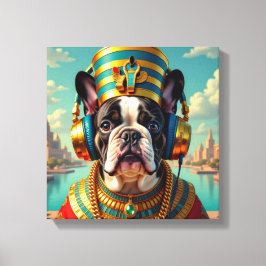 IMPRESSÃO EM TELA FARAÓ TUT-BULLDOG FRANCÊS