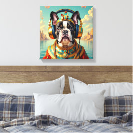 IMPRESSÃO EM TELA FARAÓ TUT-BULLDOG FRANCÊS 2