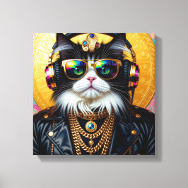 IMPRESSÃO EM TELA FARAÓ TUT-GATO PERSA 2