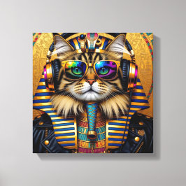 IMPRESSÃO EM TELA FARAÓ TUT-GATO PERSA 3