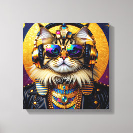 IMPRESSÃO EM TELA FARAÓ TUT-GATO PERSA 4