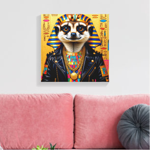 IMPRESSÃO EM TELA FARAÓ TUT-MEERKAT