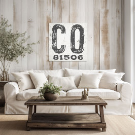 Impressão Em Tela Farmhouse Russe State Zip Code Colorado