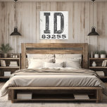 Impressão Em Tela Farmhouse Russe State Zip Code Idaho<br><div class="desc">Este sinal rústico é uma maneira simples de mostrar seu amor por casa. O CEP pode ser personalizado com qualquer CEP no estado. Faz um presente de excelente. Criado pela imprensa simplesmente de farmácia.</div>