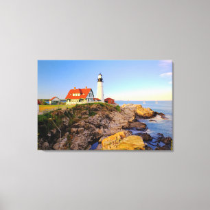 Impressão Em Tela Faróis Farol Rockport Maine