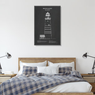 Impressão Em Tela Farol Boston Light - Massachusetts – PD