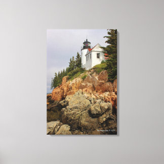 Impressão Em Tela Farol da Estação Bass Harbor Head