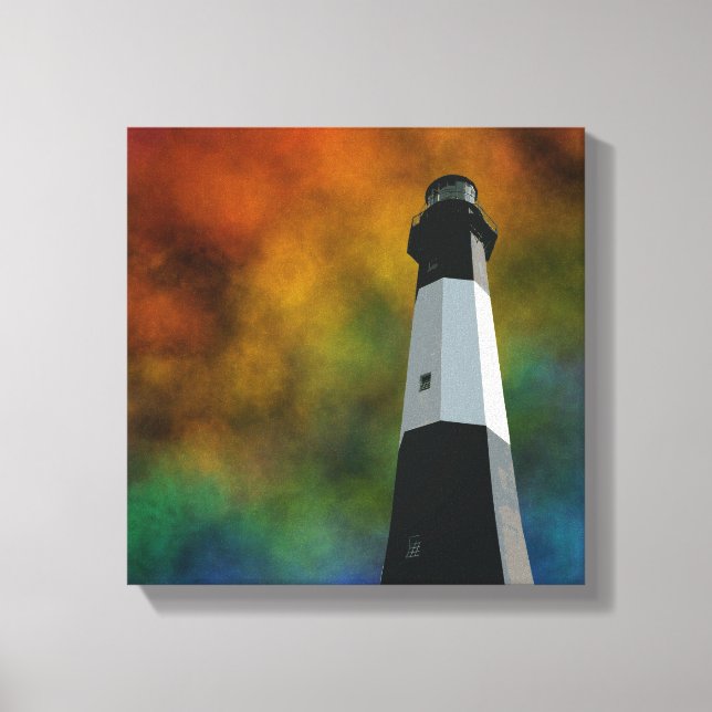 Impressão Em Tela farol da ilha tybee (Frente)
