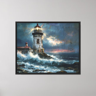 Impressão Em Tela Farol de Almas Esquecidas