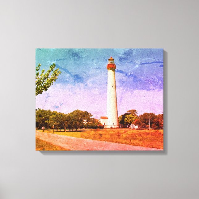 Impressão Em Tela Farol de Cabo maio (Frente)