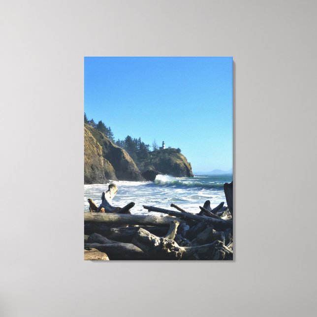 Impressão Em Tela Farol de Desapontamento de Cabo, Washington (Frente)