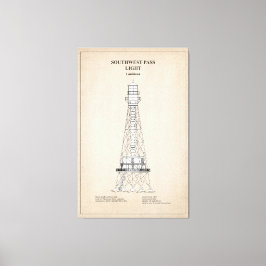 Impressão Em Tela Farol de passagem sudoeste - Louisiana - SBD