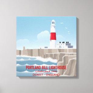 Impressão Em Tela Farol de Portland Bill
