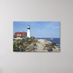 Impressão Em Tela Farol de Portland Head, Cape Elizabeth,Maine,