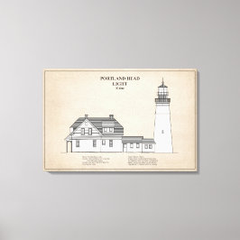 Impressão Em Tela Farol de Portland Head - Maine - SBD