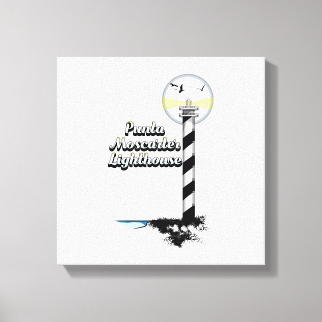 Impressão Em Tela Farol de Punta Moscarter (Frente)