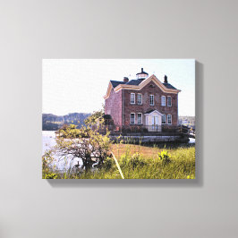 Impressão Em Tela Farol de Saugerties, Rio Hudson, Nova Iorque