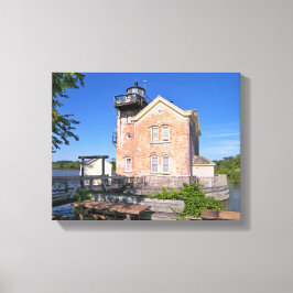 Impressão Em Tela Farol de Saugerties, Rio Hudson, Nova Iorque