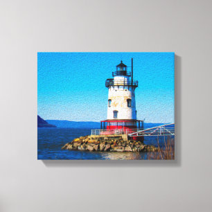 Impressão Em Tela Farol de Tarrytown