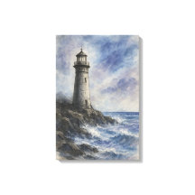 Farol e Farol de Aquarela na Costa Rocky