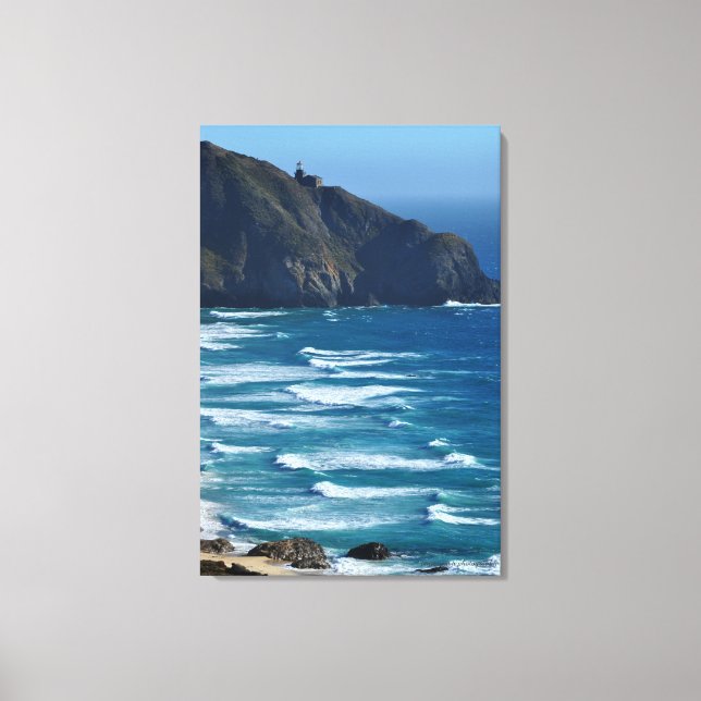 Impressão Em Tela Farol e mar (Frente)