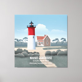 Impressão Em Tela Farol Nauset