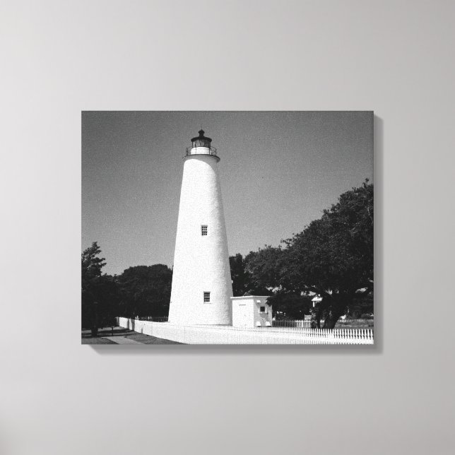 Impressão Em Tela Farol Ocracoke (Frente)