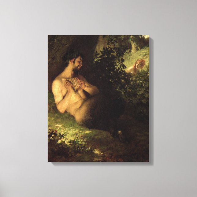 Impressão Em Tela Faun e Nymph, 1868 (Frente)