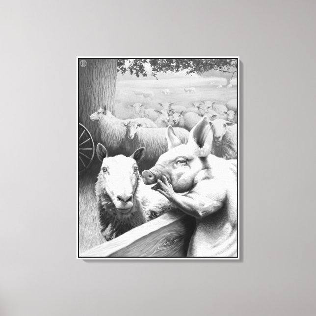 Impressão Em Tela Fazenda animal - Squealer (Frente)