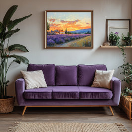 Impressão Em Tela Fazenda de lavanda na Proveniência