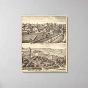 Impressão Em Tela Fazendas de leiteria do branco de RS Houston e de