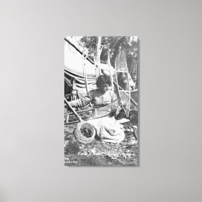 Impressão Em Tela Fazer de Mulher do Alasca Fotografia (Frente)