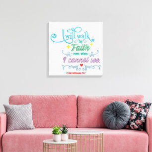 Impressão Em Tela Fé-Canvas (Gloss)