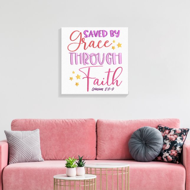 Impressão Em Tela Fé-Canvas (Gloss) (Insitu(Sala de estar))