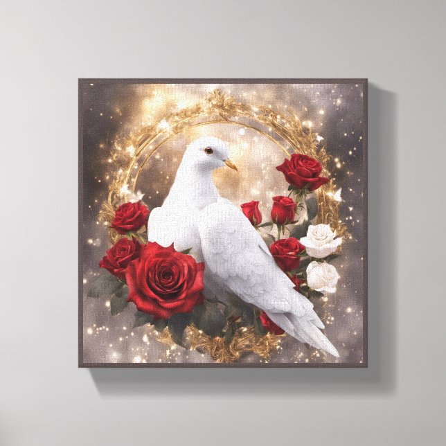 Impressão Em Tela Fé/ Casamento (Frente)