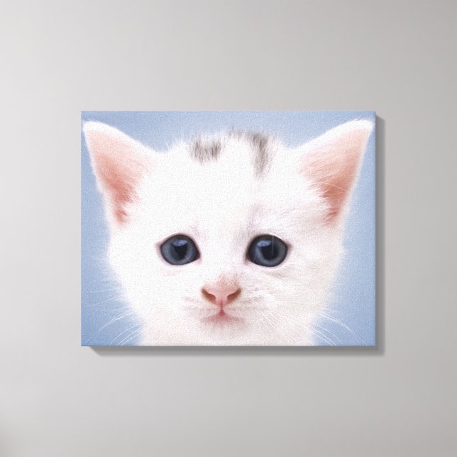 Impressão Em Tela Fechar imagem de uma face predominantemente branca (Frente)