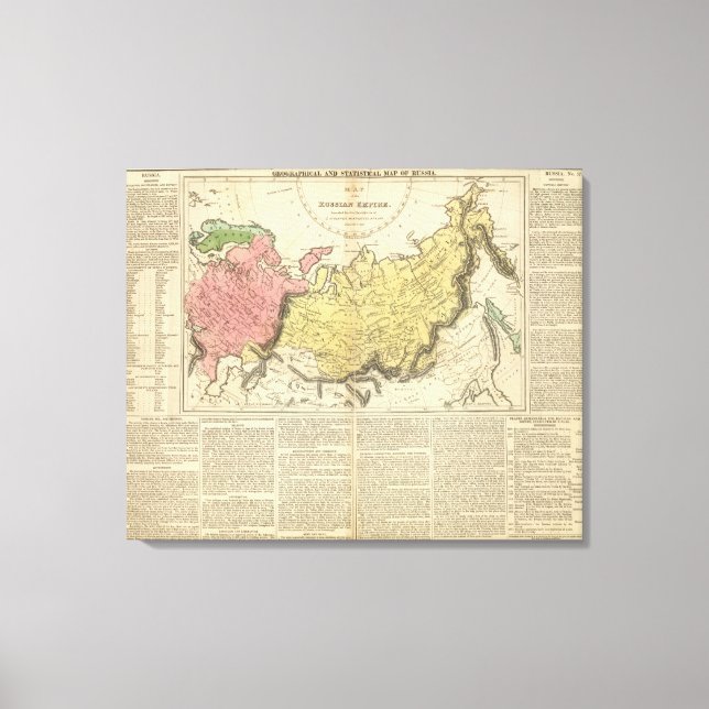 Impressão Em Tela Federação Russa (Frente)