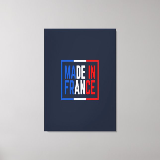 Impressão Em Tela Feita Em França Com Arte De Vinho (Frente)