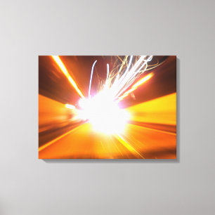 Impressão Em Tela Feixes luminosos e efeitos abstratos