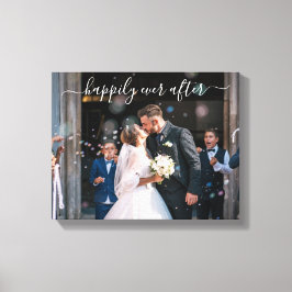 Impressão Em Tela Felicidade Eterna Elegante Foto Casamento