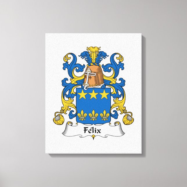 Impressão Em Tela Felix Family Crest (Frente)