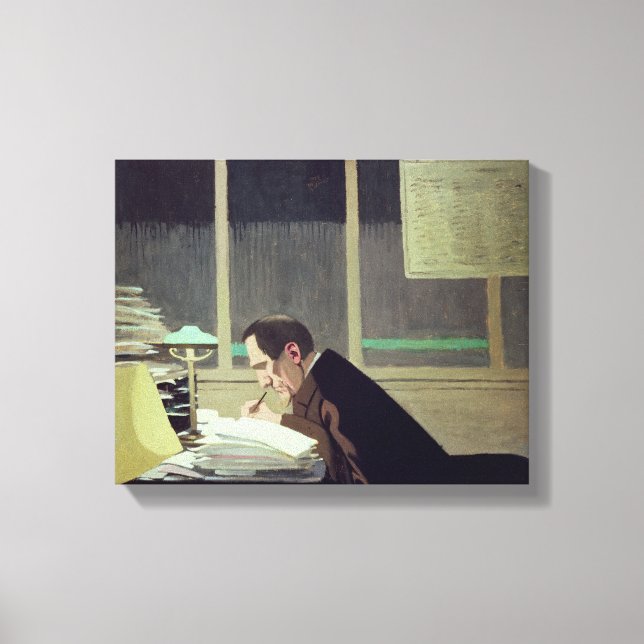 Impressão Em Tela Felix Feneon em "La Revue Blanche", 1896 (Frente)