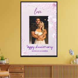 Impressão Em Tela Feliz Aniversário Personalizado