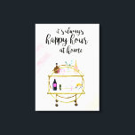 Impressão Em Tela Feliz Hora em Casa<br><div class="desc">Feliz Hour em Casa I por Victoria Borges</div>