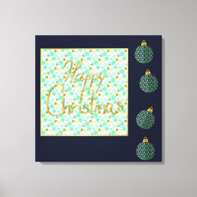 Impressão Em Tela Feliz Natal (Frente)